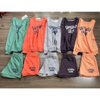 Bộ nỉ bông quần đùi ZR , chất nỉ bông xuất hàn dư xịn , đẹp lắm , bo đồng bộ . Sale 255k  rẻ rẻ hơn cả cái quần sọc ạ