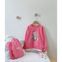 bộ nỉ da cá sang chảnh cho bé gái sai đại 25-40kg, bộ đồ mặc nhà cho bé gái