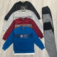 Bộ nỉ dài tay bé trai xuất Hàn Black Yak