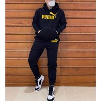 Bộ Nỉ Hoodie Phối Mũ Cá Tính In Chữ Duma Hổ vồ Phong Cách Năng Động Thời Trang Chất Vải Ngoại Dày Dặn Ấm Áp