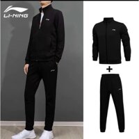 Bộ nỉ lining thể thao nam hàng xuất khẩu cao cấp