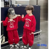 Bộ nỉ lót lông cho bé trai, bé gái