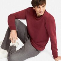 Bộ nỉ mặc nhà Uniqlo nam Nhật Bản màu wine - 408802