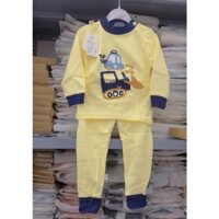 Bộ nỉ mỏng vải cotton quảng châu đẹp ấm cho bé