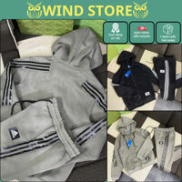 Bộ Nỉ Nam ADI ĐÉT ÉP Cao Thành 3 Đường Kể Cao Cấp  - Bộ Quần Áo Hoodi Nam Chất Nỉ Bông Dày Dặn Cao Cấp