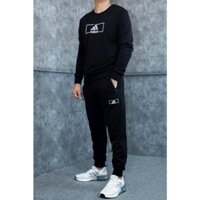 Bộ nỉ nam Adidas dày mặc cực ấm, Bộ đồ nỉ Thu Đông Nam cao cấp, bộ quần áo nỉ thể thao nam 2022