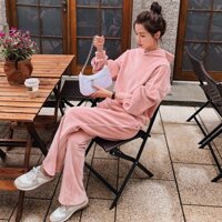 Bộ nỉ nhung, bộ đồ thể thao nữ sinh mùa đông