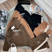 bộ nỉ nhung MLB mũ