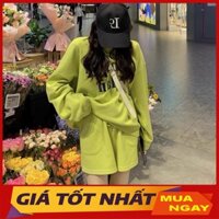 Bộ Nỉ Nữ, Bộ áo quần Sweater Simple plan dáng rộng Phong cách Thu Đông Hàn Quốc SB0353