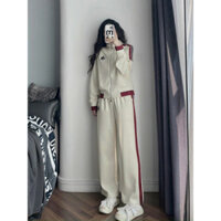 Bộ Nỉ Nữ Thu Đông Khóa Kéo Dáng Suông Kiểu Dáng Thể Thao Sb6324-melysa