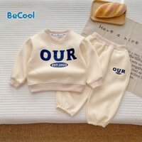 Bộ Nỉ OUR binbonkids Cho Bé Trai Chất Nỉ Bông Cao Cấp, Đồ Bộ Bé Tai Từ 7-28kg - BINBON KIDS