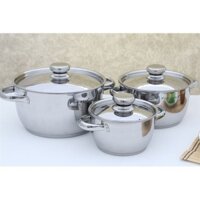 Bộ Nồi 3 cái Inox Fivestar Cool - 3 đáy