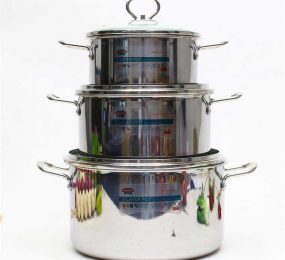 Bộ nồi 3 chiếc Inox đa lớp Sunhouse SH777