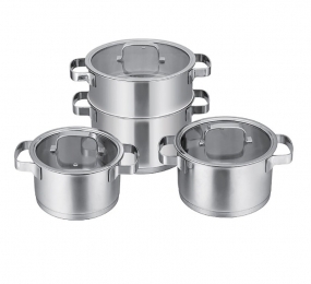 Bộ nồi 3 chiếc kèm xửng hấp Rapido c