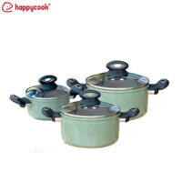 BỘ NỒI 3 MÓN ĐÁY TỪ HAPPYCOOK