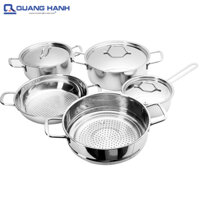 Bộ nồi 5  món FIVESTAR 3 đáy Sandwich FS08C2