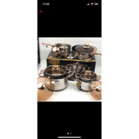 Bộ nồi 6 món nắp kính