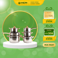 Bộ Nồi 6 Món SKG 9 Đáy Công Nghệ Đức Inox Chống Dính Chất lượng Cao An Toàn Cho Sức Khỏe