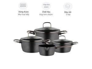 Bộ nồi Aluminium Elo Pure Solution, 4 chiếc