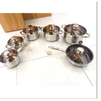 BỘ NỒI ANGELBERG Đức 6 món - bộ nồi chef 6 món