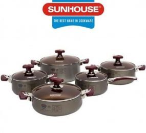 Nồi Sunhouse Anod SH9951 (SH-9951) - Bộ 5 nồi