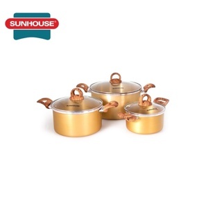 Bộ nồi anod đáy từ Sunhouse SHG2703MGA