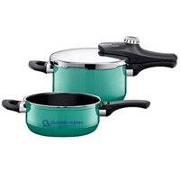 Bộ nồi áp suất Silit Sicomatic T-Plus Duo 4.5 + 3L Green