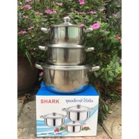 Bộ nồi ba cái bằng inox 18-20-24cm