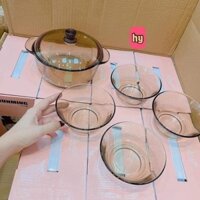 Bộ nồi bát thuỷ tinh