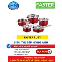 Bộ Nồi Bếp Từ FASTER RUBY Nội Địa Trung - Bộ Inox 5 Món Cao Cấp - Hàng Chính Hãng