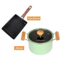 Bộ nồi chảo 2 món SL4 đáy từ Seoulcook Hàn Quốc, dùng cho mọi loại bếp