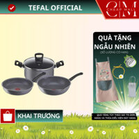 Bộ nồi chảo 3 món Tefal Chính hãng Cook Healthy Chảo 24cm /Chảo sâu 28cm /Nồi 20cm G134S495 - CHEAPMALL SUNHOUSE