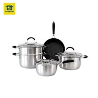 Bộ nồi chảo 8 món Inox 304 Tomate TOM 0708
