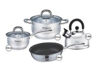 Bộ nồi chảo ấm đáy 5 lớp Inox Kangaroo KG998M