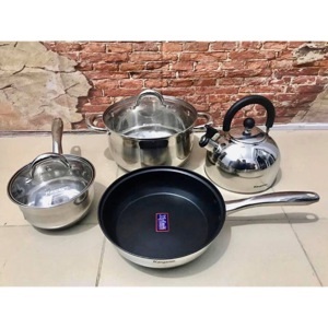 Bộ nồi chảo ấm inox Kangaroo KG998M