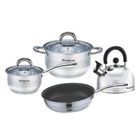 Bộ nồi, chảo, ấm inox KG998M
