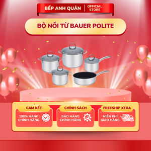 Bộ nồi chảo Bauer Polite Plus - 5 món