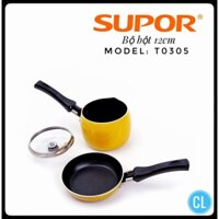 Bộ nồi chảo Bobo Supor T0305 Hợp kim nhôm  Chính hãng