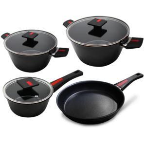Bộ nồi chảo cao cấp đáy từ hợp kim nhôm chống dính Kimscook NAB-07PCS (07 món)
