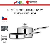 Bộ Nồi Chảo Cho Bé Ăn Dặm Elmich Trimax Baby EL-3794 (Chảo Chống Dính & Nồi INOX Size 14cm)