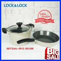 Bộ nồi chảo đá siêu chống dính LOCK&LOCK chính hãng