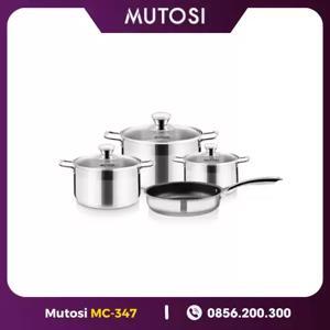 Bộ nồi chảo inox Mutosi MC-347