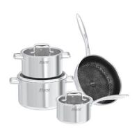 Bộ nồi chảo inox Sunhouse Mama SHG810 liền đáy