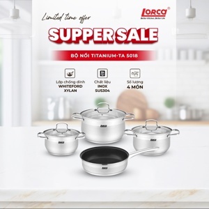 Bộ nồi chảo Lorca TA 5018