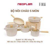 Bộ nồi chảo Neoflam Fika Hàn Quốc 5 món - bộ sản phẩm 2