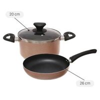 Bộ nồi chảo nhôm chống dính Delites BE010-20-26