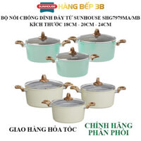 Bộ nồi chống dính đáy từ Sunhouse SHG7979MA, SHG7979MB - Hàng chính hãng, giá tốt