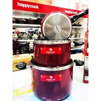 Bộ nồi chống dính Happycook Norway HC-06NLA size 16cm - 20cm - 24cm, sử dụng được trên bếp từ