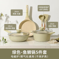 BỘ NỒI ĐÁ 4 món + bộ dụng cụ nhà bếp
