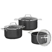 Bộ nồi đá đáy từ Sunhouse SHG7878MB